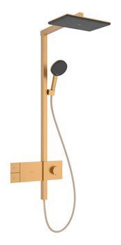 Душова система Hansgrohe Raindance Alive Q 340/210 1jet ShowerSelect Comfort 24580140 із термостатом (бронза матова) 987226 фото