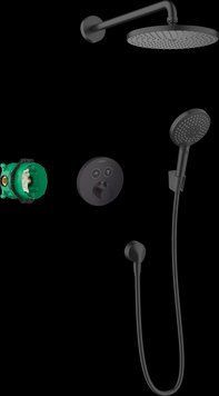 Душова система Hansgrohe Raindance PowderRain 27959670 з термостатом (чорний матовий) 491582 фото