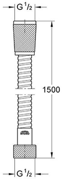 Душевой шланг Grohe Silverflex 28364000 (150 см) серебристый 8021 фото