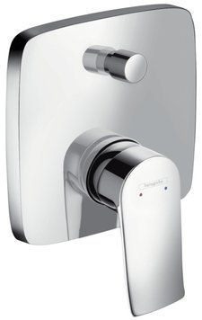 Змішувач для ванни та душу Hansgrohe Metris 31451000 прихованого монтажу (хром) 124974 фото