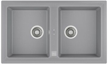 Гранитная мойка Teka Stone 90 B-TG 2B (115260007) серый металлик 413878 фото