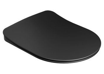 Сиденье для унитаза Ravak Uni Chrome Flat X01795 Soft Close (черный мат) 571294 фото