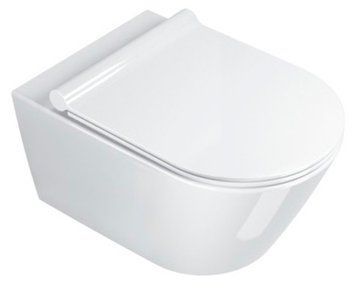 Унітаз підвісний Catalano Zero Rimless 1VS55NR00/5SCSTP000/5KFST00 із сидінням Soft Closing 425785 фото