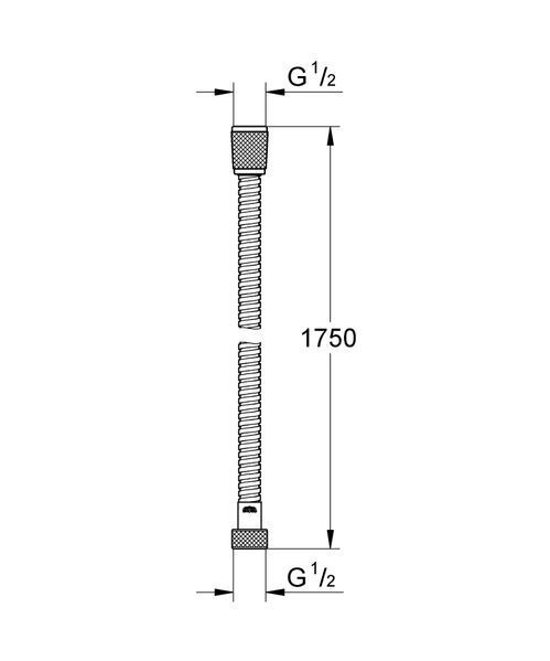 Душевой шланг Grohe VitalioFlex Metal 27503001 (175 см) 695402 фото