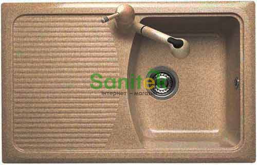 Гранітна мийка Telma Domino DO07910 Granite (48 sandstone beige) 147589 фото