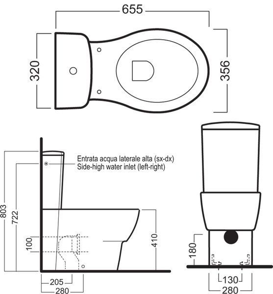 Унітаз-компакт Hatria Nido Y0TQ+Y0X6+YXWW з сидінням Soft Closing 134448 фото