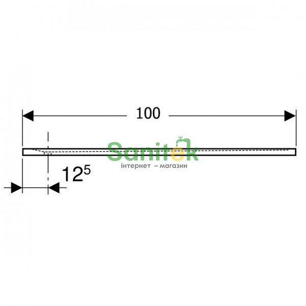Душевой поддон Geberit Sestra 100x70 (550.213.00.1) серый 386127 фото