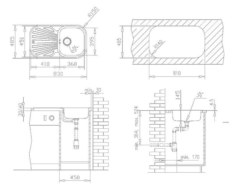 Кухонная мойка Teka Stylo 1B 1D (10107043) декор 140378 фото