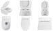 Унитаз подвесной Kroner Oker WHI533536 (KO533536WHIR) Rimless с сиденьем Soft-close 956344 фото 3