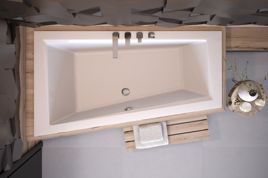 Ванна акриловая Besco Intima Slim 150x85 (WAIT-150-SL) без ножек левая 417978 фото