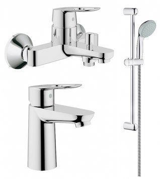 Набір змішувачів для ванної кімнати Grohe BauLoop 123214S (23337000+32815000+27598000) 132457 фото