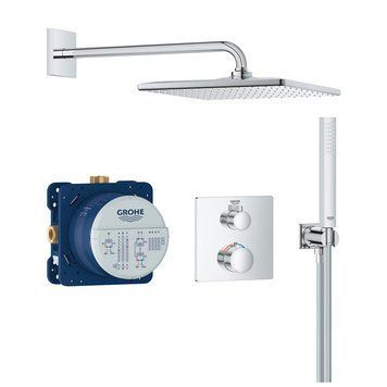 Душевая система Grohe Grohtherm 34870000 с термостатом (хром) 868150 фото
