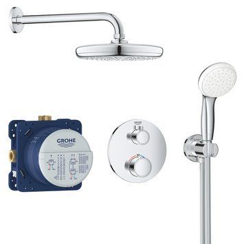 Душевая система Grohe Grohtherm Tempesta 210 34727000 с термостатом (хром) 277220 фото