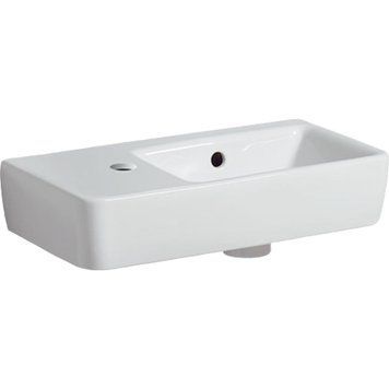 Умивальник Geberit Selnova Compact 50x25 см 501.506.00.7 (лівий) 696406 фото