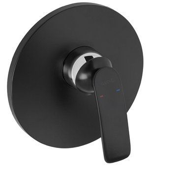 Смеситель для душа Kludi Balance 526558775 скрытого монтажа (чёрный матовый/хром) 324606 фото