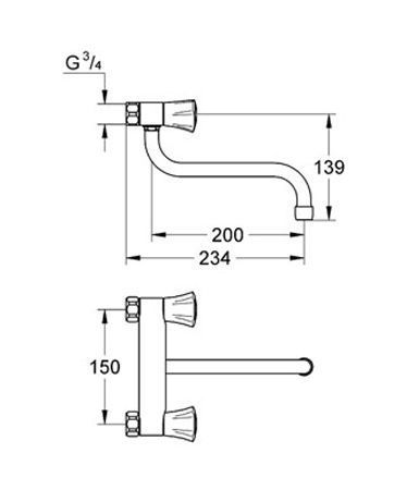 Смеситель для кухни Grohe Costa 31182001 (хром) 99023 фото