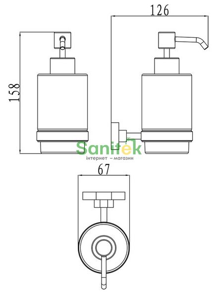 Дозатор для жидкого мыла Ravak Chrome CR 231 X07P223 (хром) 155884 фото
