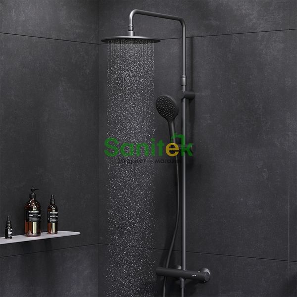 Душова система AM.PM Like ShowerSpot F0780422 із термостатом (чорний) 825194 фото