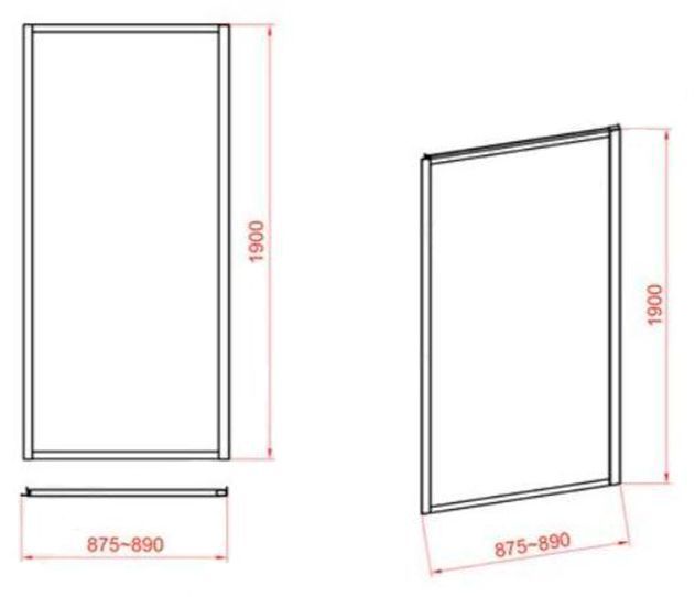 Душевая кабина Cersanit Zip Pivot 80x90 (S154-005+S154-008) профиль хром/стекло прозрачное 957317 фото