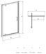 Душевая кабина Cersanit Zip Pivot 80x90 (S154-005+S154-008) профиль хром/стекло прозрачное 957317 фото 2