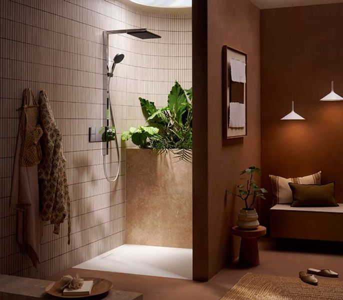 Душова система Hansgrohe Raindance Alive Q 340/210 1jet ShowerSelect Comfort 24580000 з термостатом (хром) 987225 фото
