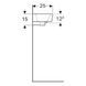 Умивальник Geberit Selnova Compact 50x25 см 501.506.00.7 (лівий) 696406 фото 4