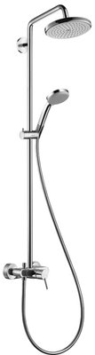 Душова система Hansgrohe Croma 220 Air 1jet Showerpipe 27222000 (хром) 92369 фото