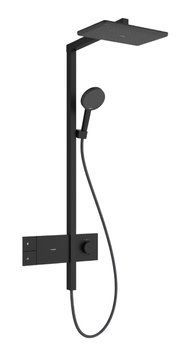 Душова система Hansgrohe Raindance Alive Q 340/210 1jet ShowerSelect Comfort 24580670 із термостатом (чорний матовий) 987228 фото