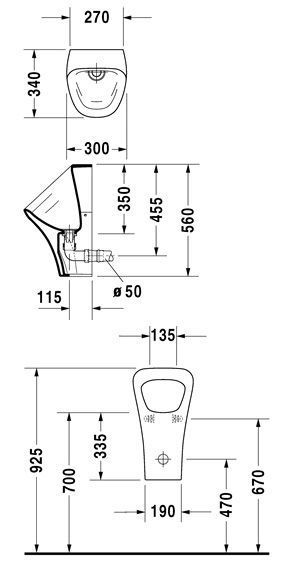 Пісуар Duravit Durastyle 2808300000 157458 фото