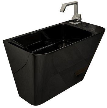 Умивальник Volle Teo 50x28 см 13-88-601Black (чорний) 236919 фото