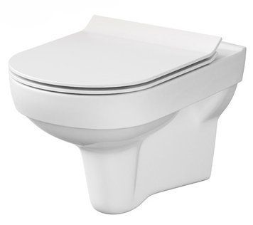 Унітаз підвісний Cersanit City Clean On (794) з сидінням Soft Close Slim (дюропласт) 415580 фото