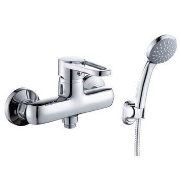 Змішувач для душу Rozzy Jenori Kink RBZZ003-5 (хром) 271427 фото