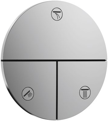 Переключающий вентиль Hansgrohe ShowerSelect Comfort S 15558000 на 3 потребителя (хром) 694185 фото