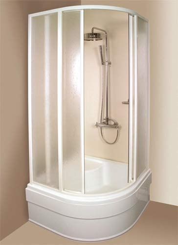 Душевая кабина Ravak Supernova SKCP4-90x90 Sabina (31177VU0011) сатиновый профиль/полистирол Pearl 151923 фото