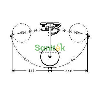 Душова система Hansgrohe Croma 220 Air 1jet Showerpipe 27222000 (хром) 92369 фото