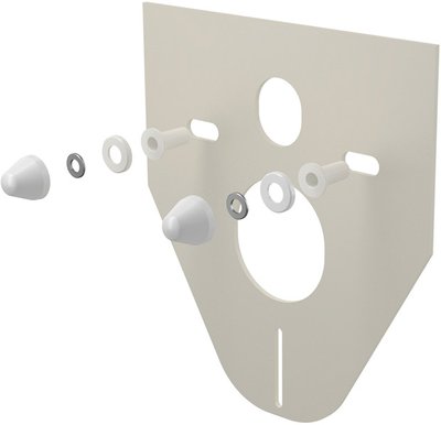 Звукоізоляційна плита Alcaplast з приладдям (білим) M910 72102 фото