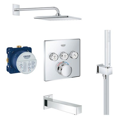 Душевая система Grohe Grohetherm SmartControl 310 26405SC2 (26563000+26405000+35600000+29126000+13303000) с термостатом 325672 фото