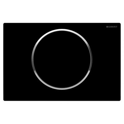 Смывная клавиша Geberit Sigma 10 (115.758.KM.5) чёрный/хром/чёрный 140641 фото