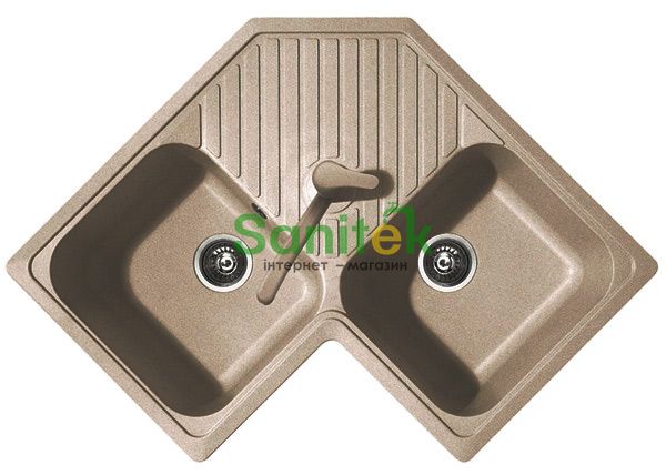 Гранітна мийка Telma Futura FTA8320 Granite (48 sandstone beige) 147825 фото