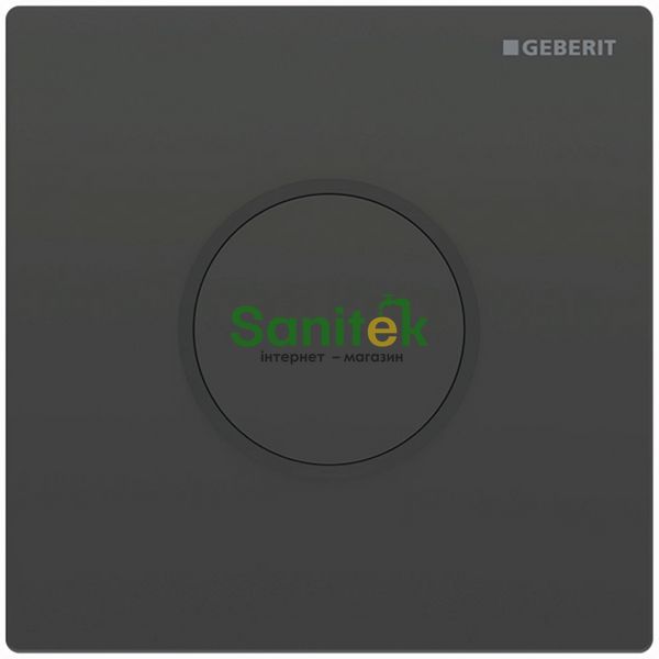 Змивна клавіша для пісуару Geberit Sigma 10 (116.025.DW.1) електронна 230 В (чорний/чорний матовий) 683942 фото