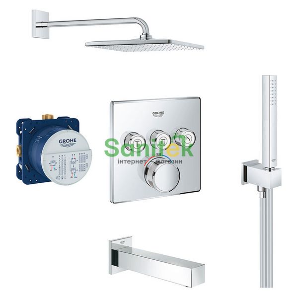 Душевая система Grohe Grohetherm SmartControl 310 26405SC2 (26563000+26405000+35600000+29126000+13303000) с термостатом 325672 фото