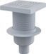 Душевой трап Alcaplast APV6211, прямая подводка, мокрый гидрозатвор, решётка серая 142372 фото 1