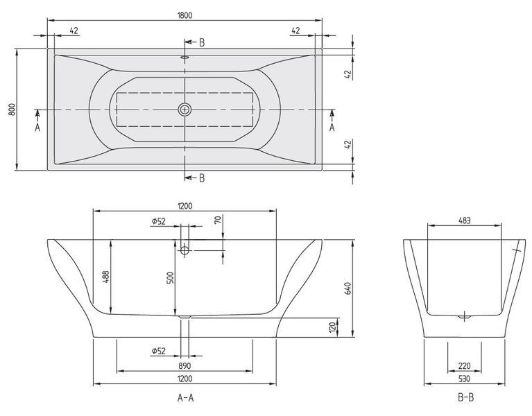 Ванна квариловая Villeroy&Boch La Belle 180x80 (UBQ180LAB9W1V-01) 132693 фото