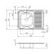 Кухонна мийка Lidz 6080-L Satin 0,6 мм (LIDZ6080L06SAT) накладна ліва 374517 фото 2