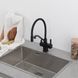 Змішувач для кухні Gappo G4395-66 з душем та підключенням питної води (чорний матовий) 927240 фото 3