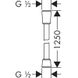 Душовий шланг Hansgrohe Isiflex`B 28272340 (125 см) матовый чёрный хром 417800 фото 2