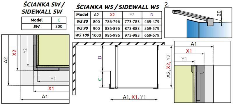 Душевая кабина Radaway Euphoria Walk-In IV 120x90 (383144-01-01+383151-01-01+383160-01-01) профиль хром/стекло прозрачное 271919 фото