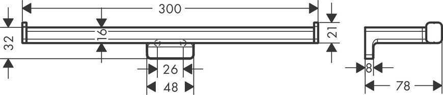 Тримач для туалетного паперу Hansgrohe AddStoris 41748000 (хром) 428231 фото
