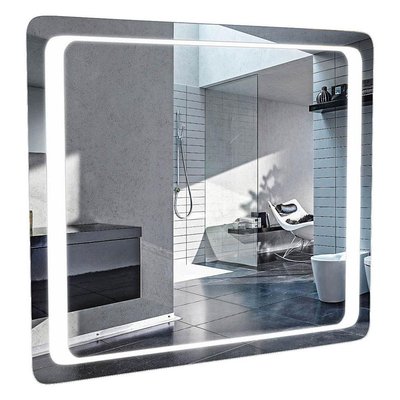 Дзеркало для ванної кімнати Аква Родос Омега 80 (АР000001227) з підсвічуванням 137429 фото