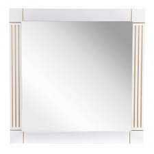 Дзеркало для ванної кімнати Аква Родос Роял 100 біле (АР0002651) патина золото 420744 фото